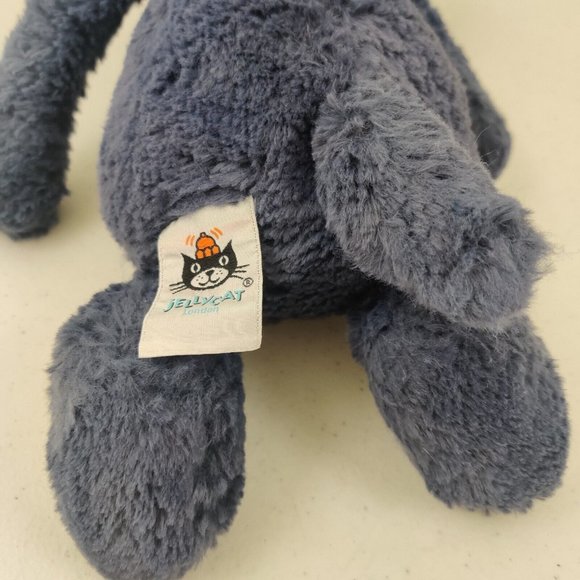 Jellycat Plush Bashful Blue Elephant 12” Stuffed Animal Plush Toy - Picture 4 of 7